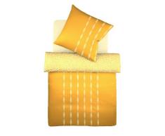 fleuresse G022274-0003-0100 Satin-Bettwäsche basics 135 x 200 cm safrangelb