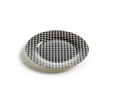 Maxwell & Williams S82006 Art Deco Teller, Frühstücksteller, Kuchenteller, Karo, in Geschenkbox, Porzellan