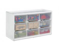 ArtBin 35,56 cm großes Regal mit Schubkästen, durchsichtig