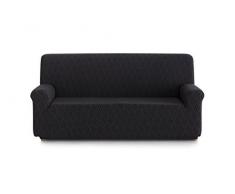 Blindecor Picasso Sofabezug, 1 Sitzer elastischer Stoff, Schwarz, 90 x 70 x 100 cm