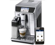 DeLonghi ECAM650.75MS Prima Donna Elite Kaffeevollautomat, Edelstahl, TFT Touch-Screen-Farbdisplay,15 bar Pumpendruck, silber, 470 x 260 x 360 mm