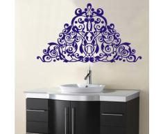 INDIGOS 4052166043274 Wandtattoo w257 Ranken, Ornamente Wandaufkleber 120 x 64 cm, blau