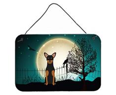 Caroline s Treasures Halloween Scary Manchester Terrier Wand oder Tür Aufhängen Prints bb2218ds812, Multicolor, 20,3 x 30,5 cm