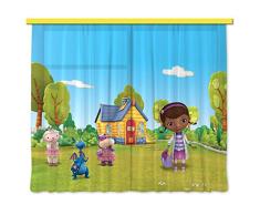 Gardine/Vorhang FCS xl 4318 Kinderzimmer Disney Dr.Mcstuffins