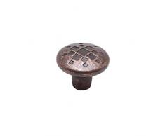 Berenson Möbelknauf, Pilzform, 4,8 cm Durchmesser, rustikales Kupfer