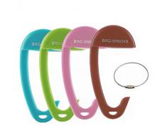 OOTSR Handtaschen-Aufhänger für Tische und Schreibtisch [Set von 4], tragbare ABS-Handtaschen-Aufhänger für Handtaschen, Handtaschen-Haken für Damentaschen, hängend auf Schreibtisch im Café-Shop oder in der Bibliothek.