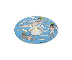 Goebel Fly on My Sweet Angels KÃ¼nstler Teelicht, Hartporzellan, bunt, 15 x 15 x 3.5 cm