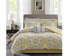 Madison Park Essentials Serenity komplett Bett und-Bettlaken-Set, Gelb, King