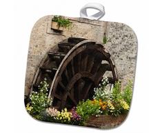 3dRose Topflappen, weiß, 20,3 x 20,3 cm