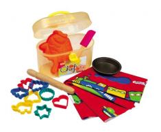 Guardini 4223015005 Kids Mini-Chef Aktentasche, Mini Silikon Schimmel, Tortenform 11 cm, hölzerne Nudelholz, 8-farbige Ausstechformen, färbte Spachtel, Platzdeckchen