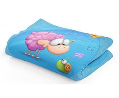 Picanova Sheep Meet Snail 100x70cm – Extraweiche Kinder Decke, 525g/qm – Absolute Premiumqualität Aus Hautfreundlichem Plüsch – Unschlagbar Weich Und Gemütlich – Design Von TooshToosh