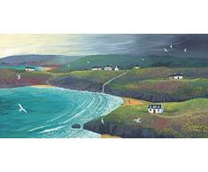 Jo Grundy WDC91128 Leinwandrucke, Mehrfarbig, 30 x 60cm