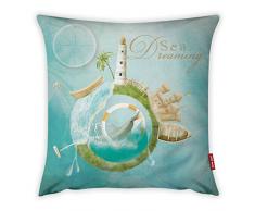 Bonamaison Dekorativ Kissenhülle, Kissenbezug, Zierkissenbezug, Wohnkultur, Für Sofa, Kaffeestube, Größe: 45X45 cm - Entworfen und hergestellt in der Türkei