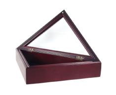 Online Stores Offiziers-Flagge und Vitrine, 91 x 152 cm, Kirschrot