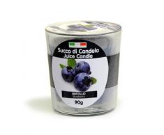 Cereria di Giorgio Saft von Obst Duftkerze in Glas, Wachs, Blau Dunkel, 7.2 x 7.2 x 7.9 cm