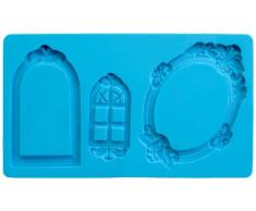 Ibili 872208 3D Backform aus Silikon, Rahmen