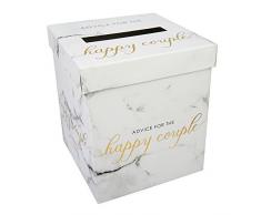 Neviti Scripted Marble Briefkasten für die Hochzeitsglückwünsche, Marmor