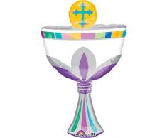amscan Folienballon in Becherform, für Kommunionsfeier