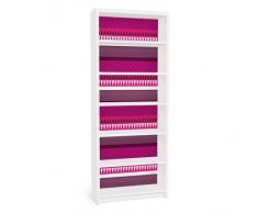 Apalis 90857 Möbelfolie für Ikea Billy Regal - Pink Ethnomix, gröÃe 2 mal, 94 x 76 cm
