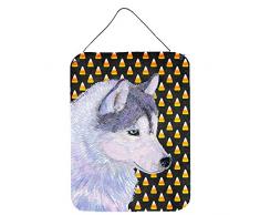 Caroline s Treasures Siberian Husky Candy Corn Halloween Hochformat Wand oder Tür Aufhängen Prints, 40,6 x 30,5 cm Multicolor