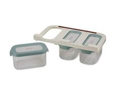 Joseph Joseph CupboardStore 3-teiliges Aufbewahrungsset für den Platz unter dem Regal (3 x 900 ml) - Hellblau