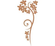 INDIGOS 4051095757627 Wandtattoo, Vinyl, braun, 60 x 10 x 10 cm