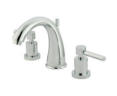 Nuvo ES2961DL Elements of Design South Beach 2-Griff breiter Wasserhahn mit Messing-Pop-Up, 12,7 cm - 1,27 cm, poliertes Chrom