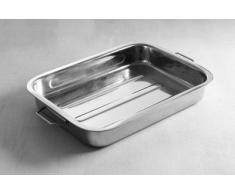Hendi Auflaufform, Edelstahl, Silber, 40 x 28 x 6 cm