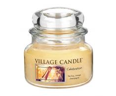 Village Candle Feier kleine Duftkerze im Glas, 312 g, beige, 9.8 x 9.5 cm