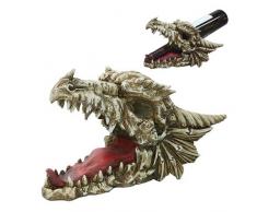 Pacific Giftware Drachen Totenkopf Weinflaschenhalter