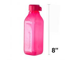Tupperware ECO Square Water Bottle 16 Oz - Fuchsia Pink. by Tupperware