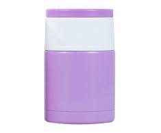 lohome® 1000 ml Lunch keramikpfeiler Speisewärmer, Thermo Isoliert Edelstahl Vakuum Lebensmittel Jar Container Crockpot Vakuum Isoliert Weithals Snack Container Jar violett