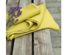LinenMe Zitrinfarben Gerstenkornleinen Badetücher Lara 0096302
