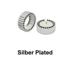 Serviettenring Teelichthalter D 5 cm Silber Plated versilbert in Gute Qualität inkl. Teelicht