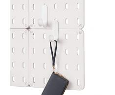 iDesign Stecktafel, BPA-frei, Kunststoff, modular, zum Aufhängen Hakenset 4.88 x 2.67 x 1.25 matt weiß
