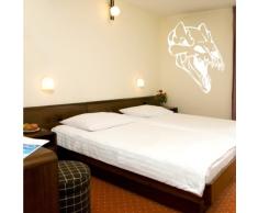 INDIGOS 4052166167215 Wandtattoo w917 alten Vogel auf den Kopf Wandaufkleber 120 x 95 cm, weiß