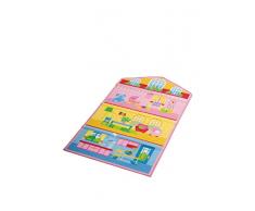 ABC Tappeti Teppich Dollhouse 2 rosa/himmelblau/gelb 80 x 140 cm