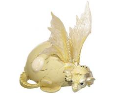 Major-Q G8071529 Dekofigur Drache Oktober, 12,7 cm, weißer Geburtsstein