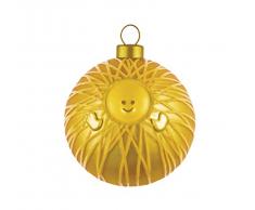 Alessi AMJ13 1 GD Weihnachtskugeln, Glas, Gold, 9 x 9 x 9 cm