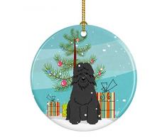 Carolines Treasures Weihnachtsbaum Airedale Terrier Merry Bouvier des Flandres 3 in Mehrfarbig