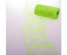 Deko AS GmbH Sizoweb Tischband Wellenschnitt maigrÃ¼n ca. 12,5 cm Rolle 25 Meter - 64W 031-R 25