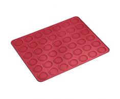 Lurch FlexiForm Silikon Backmatte Macaron, Ruby, 38 x 30 x 0.2 cm