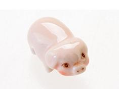 WitnyStore Piggy Keramik Miniatur Tiny Pig Figuren Süße Tier Sammlerstücke Decor Geschenke