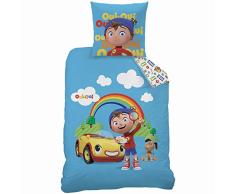 CTI 044731 oui-oui Detective Bettwäsche für Kinder Baumwolle blau 200 x 140 cm