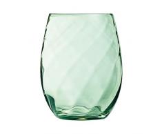 Chef & Sommelier ARC N6674 Arpège Color Trinkglas, Wasserglas, Saftglas, 360ml, Krysta Kristallglas, grün, 6 Stück