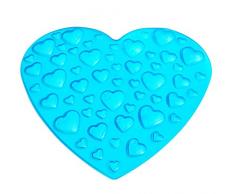 Outlook Design Valentino rutschfeste Duschmatte, Blau transparent