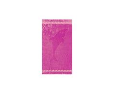 Soleil docre Strandtuch 95x175 cm Dauphin Flieder Samt Jacquard 100% Baumwolle
