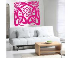 INDIGOS 4052166053990 Wandtattoo w291 Ornament, Orient Wandaufkleber 120 x 119 cm, rosa