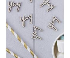 Ginger Ray PM-232 Pick and Mix Konfetti - Holz - Yay, braun