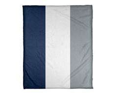 ArtVerse NFS Dallas Football Stripes Decke Coral Fleece, 60 x 80, Away White Accent